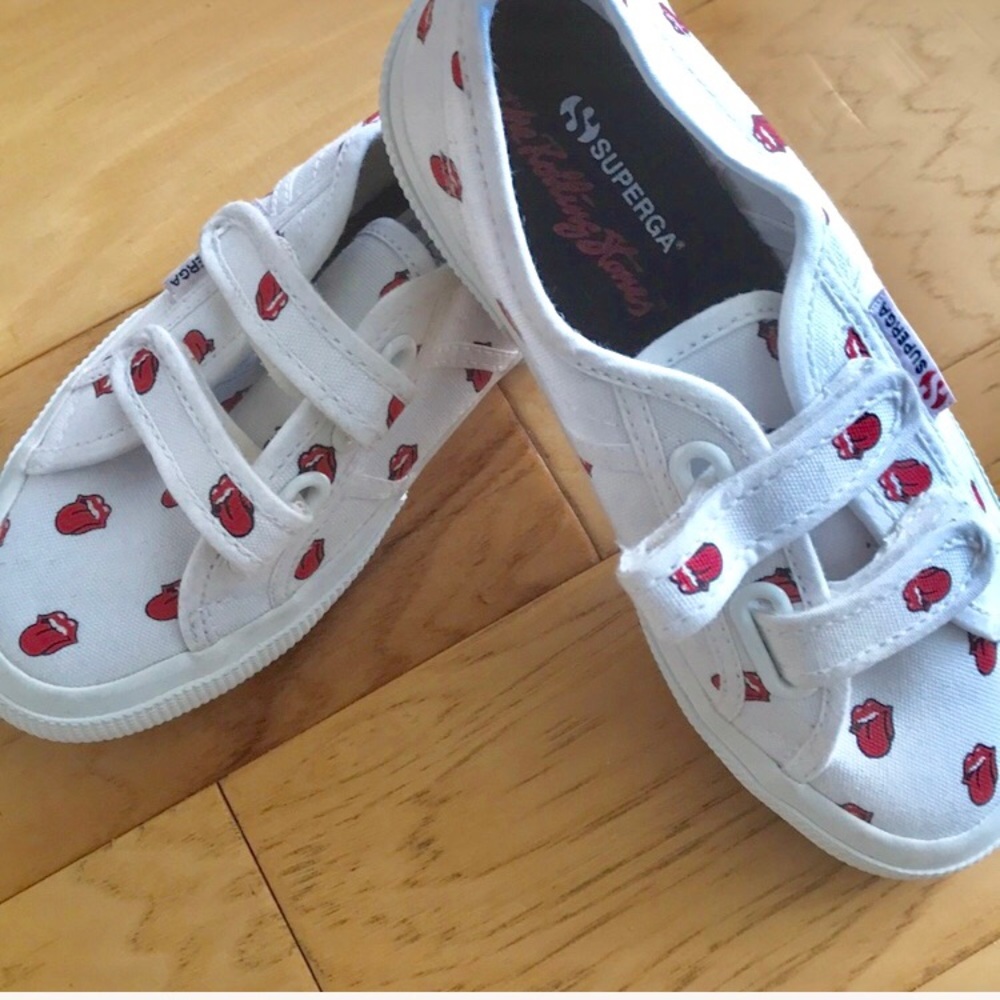 Kids Superga Rolling Stones sneakers